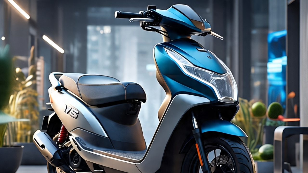New TVS Electric Scooter